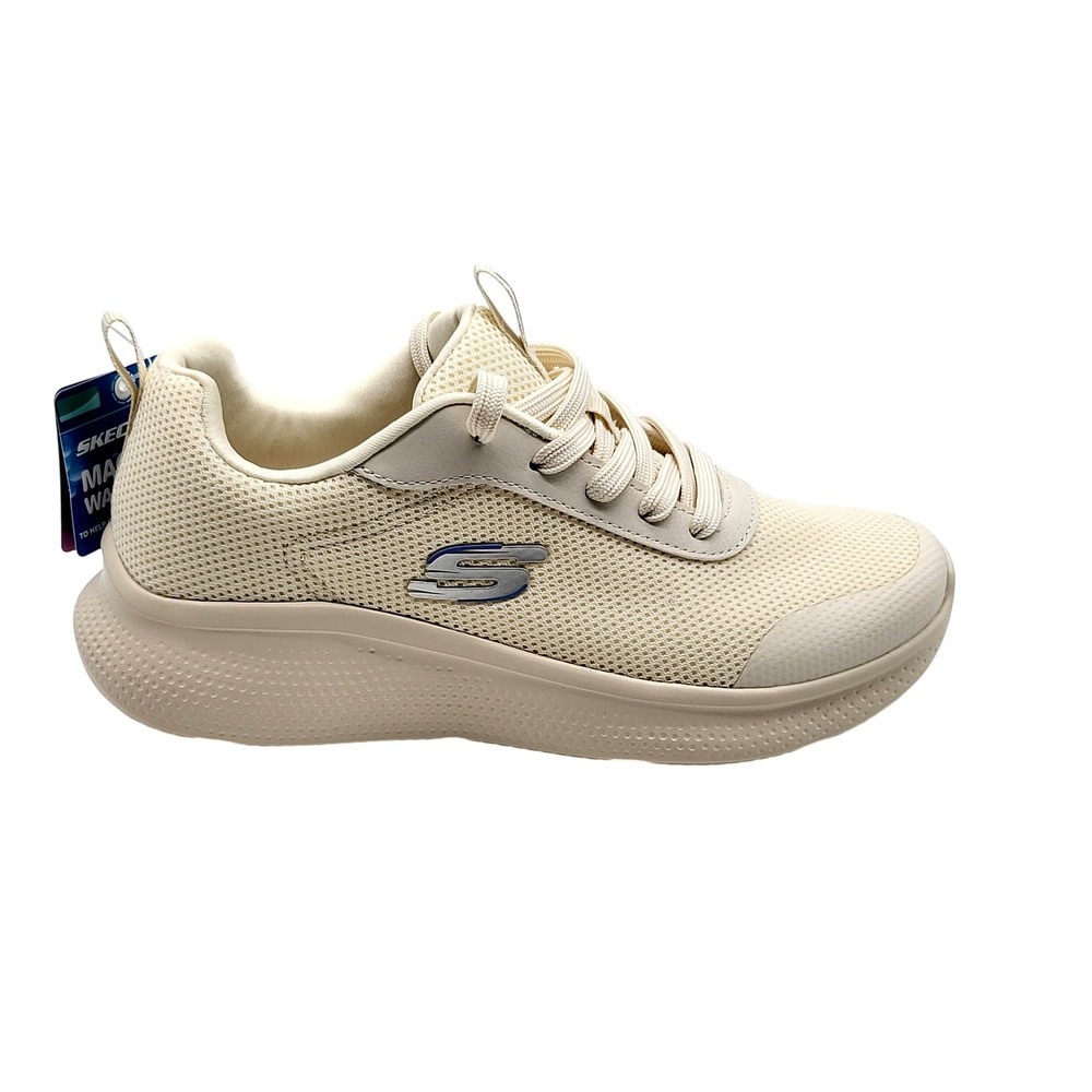Skechers BOBS Squad Waves Still Wading Womens 5.5 Natural Memory Foam‎ NWOB